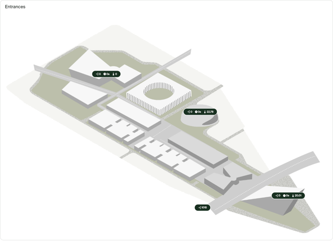 Floor plan with metrics
