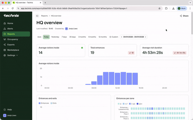 Navigating to share to screen